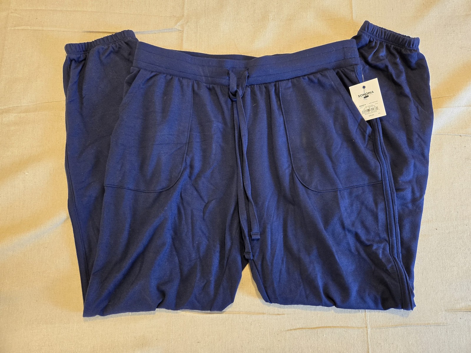 Sonoma Womens Lounge Pants Medium Navy Sleepwear New with Tags