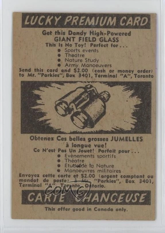 Parkhurst Wrestling Lucky Premium Back 1954-55 Wee Willie Davis #33 Foto 2 de 2