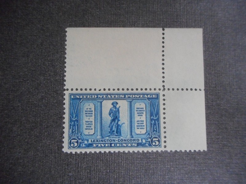 U.S. # 619 VFNH Beautiful Corner Stamp