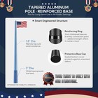 Yescom 30FT All Aluminum Sectional Flag Pole Kit 10 Gauge 2.5mm In Ground Sleeve — photo 6