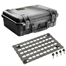Pelican 1500 Watertight Hard Case with Foam Insert, Bundle with 1500MP EZ Click