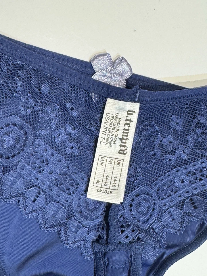 NWT 2 Pairs b.Tempte'd by Wacoal Thong Panties Size L Blue Style 976143 - Image 3 of 4