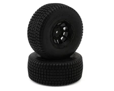 JConcepts Dirt Trac Pre-Mounted Dirt Oval Tires (2) (Slash Rear)