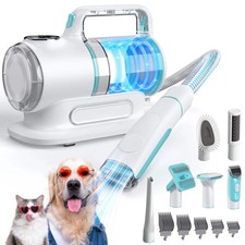 Professional 6-In-1 Dog Grooming Vacuum Kit - 11000PA High Suction  1.5L Large