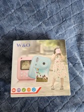 W O Kids Camera Instant Print, 1080P Instant Print Camera for Kids w/ 32GB Card