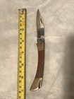 Vintage Switchback 7” Stainless Steel Knife W/ Wood And Brass Handle — photo 2