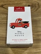 2023 Hallmark Disney Mickey Mouse Mickey's Tree Farm Truck Ornament