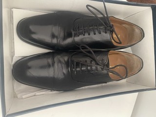 Black Leather Goodwin Oxford Shoes Size 9 From John Lewis