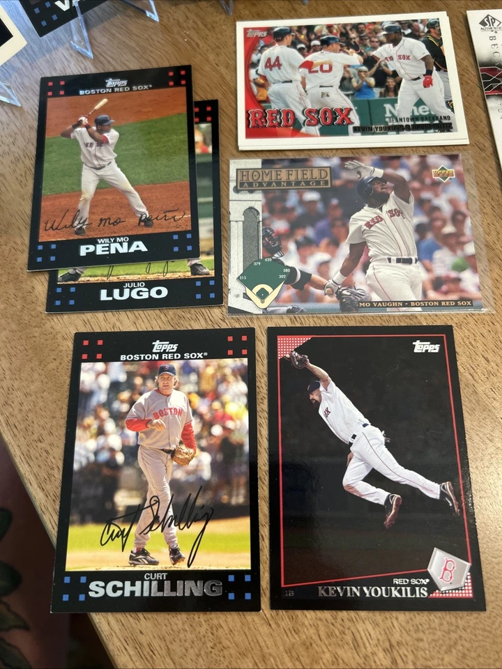 20 张卡波士顿红袜队套装(佩纳、席林、韦克菲尔德、沃恩、脆) — 第 3/4 张图片