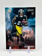 2025 Panini Absolute Kaleb Johnson RC Rookie By Storm #8 Steelers *READ*