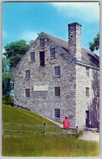 Vtg Postcard George Washington Grist Mill Mount Vernon, VA 1950s