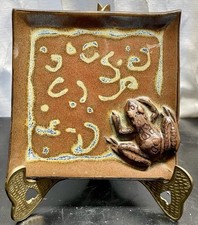 Handmade Ceramic Try/ Tile/ Trinket Dish Reli...