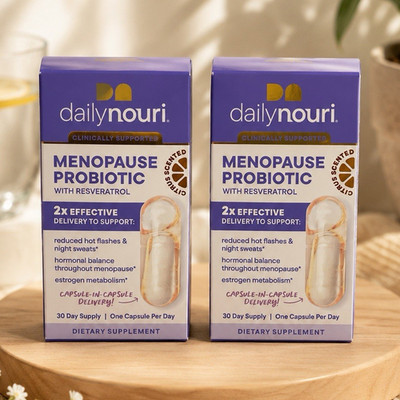 Daily Nouri Menopause Probiotic Resveratrol Pack of 2 EXP 07/27