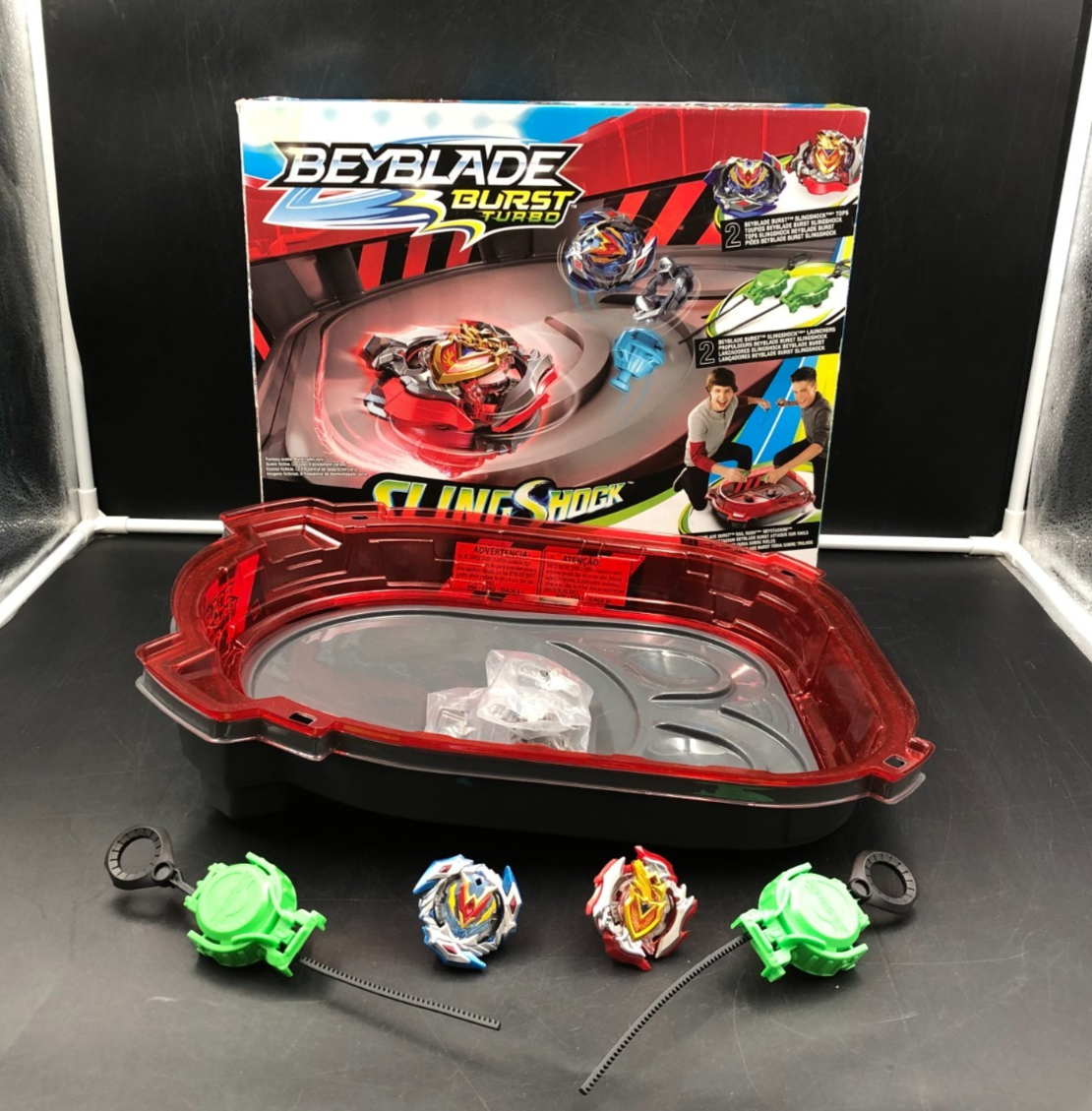 Beyblade Burst Turbo Slingshock Rail Rush Battle Set (E3629) for