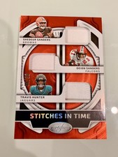 Shedeur Sanders Deion Travis Hunter Triple Patch 08/30 🔥 2025 