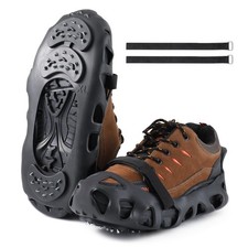 XL Non Slip Gripper Spikes for Shoes, Ice Snow Grips Traction Cleats with 8 St