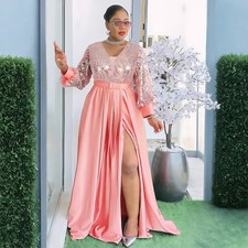 Evening Cocktail African Dashiki Women Long Dress Bodycon Plus Size Gown Kaftan