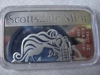 1 oz .999 Silver Bar - Bald Eagle USA Flag - Sealed Scottsdale Mint (LOT 2)