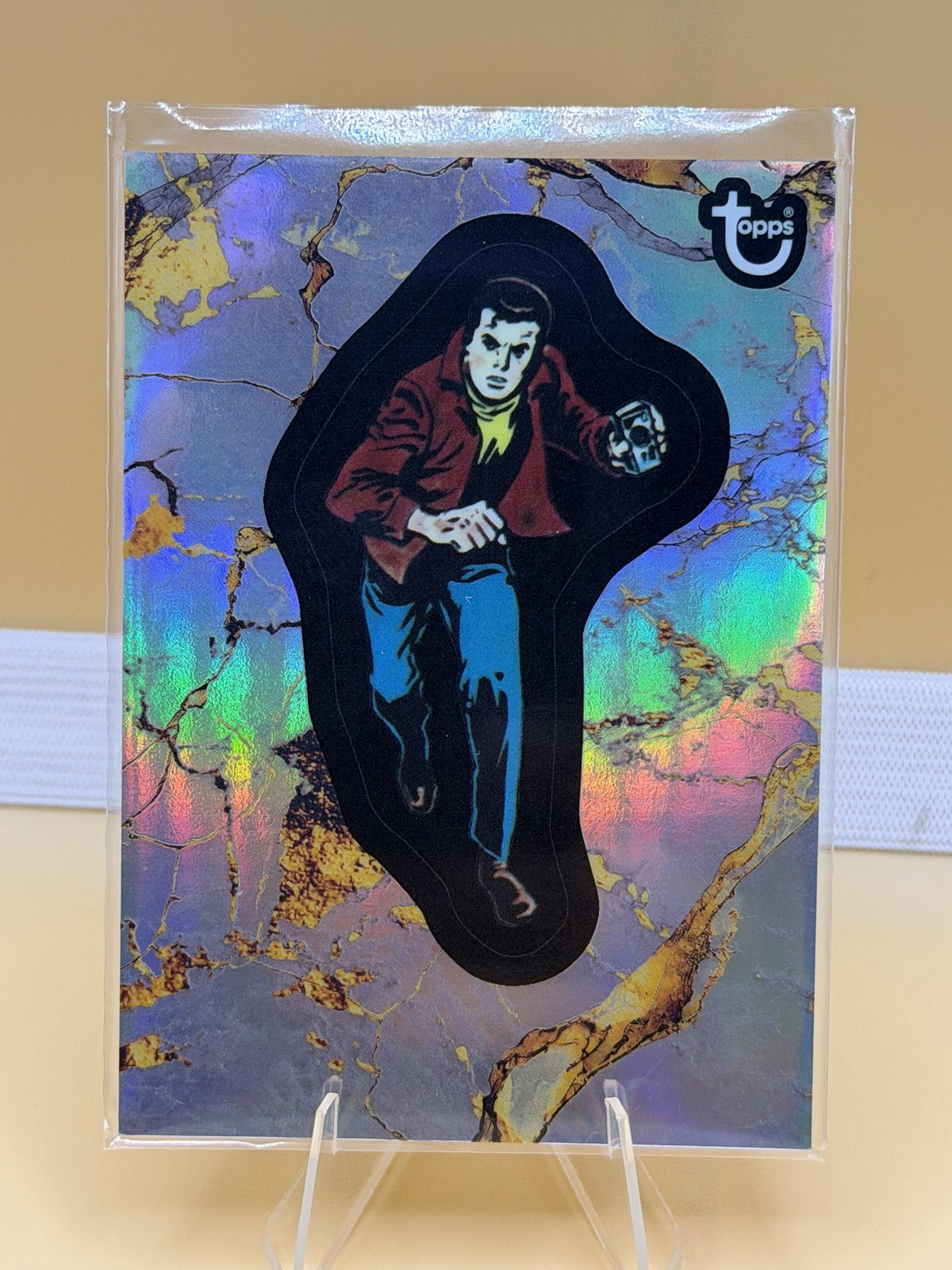 2025 Topps Marvel Comic Book Heroes 1975 Golden #49 Peter Parker Refractor