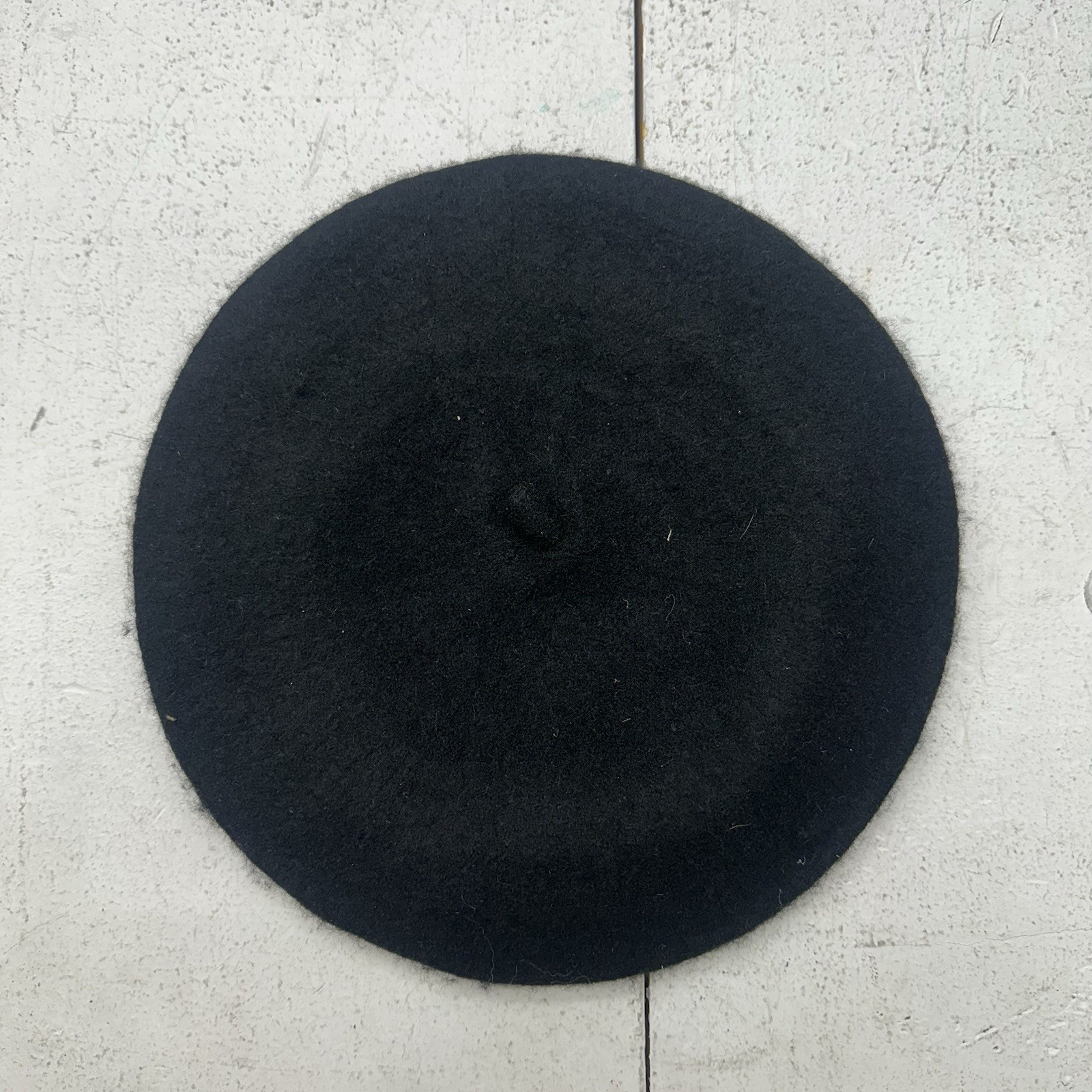 Solid Black Fleece Basic French Style Plain Beret… - image 1