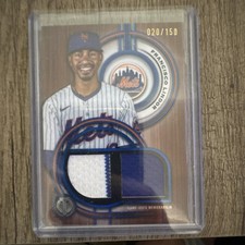 2025 Topps Tribute - Single Player Dual Relics Francisco Lindor  /199 (MEM)