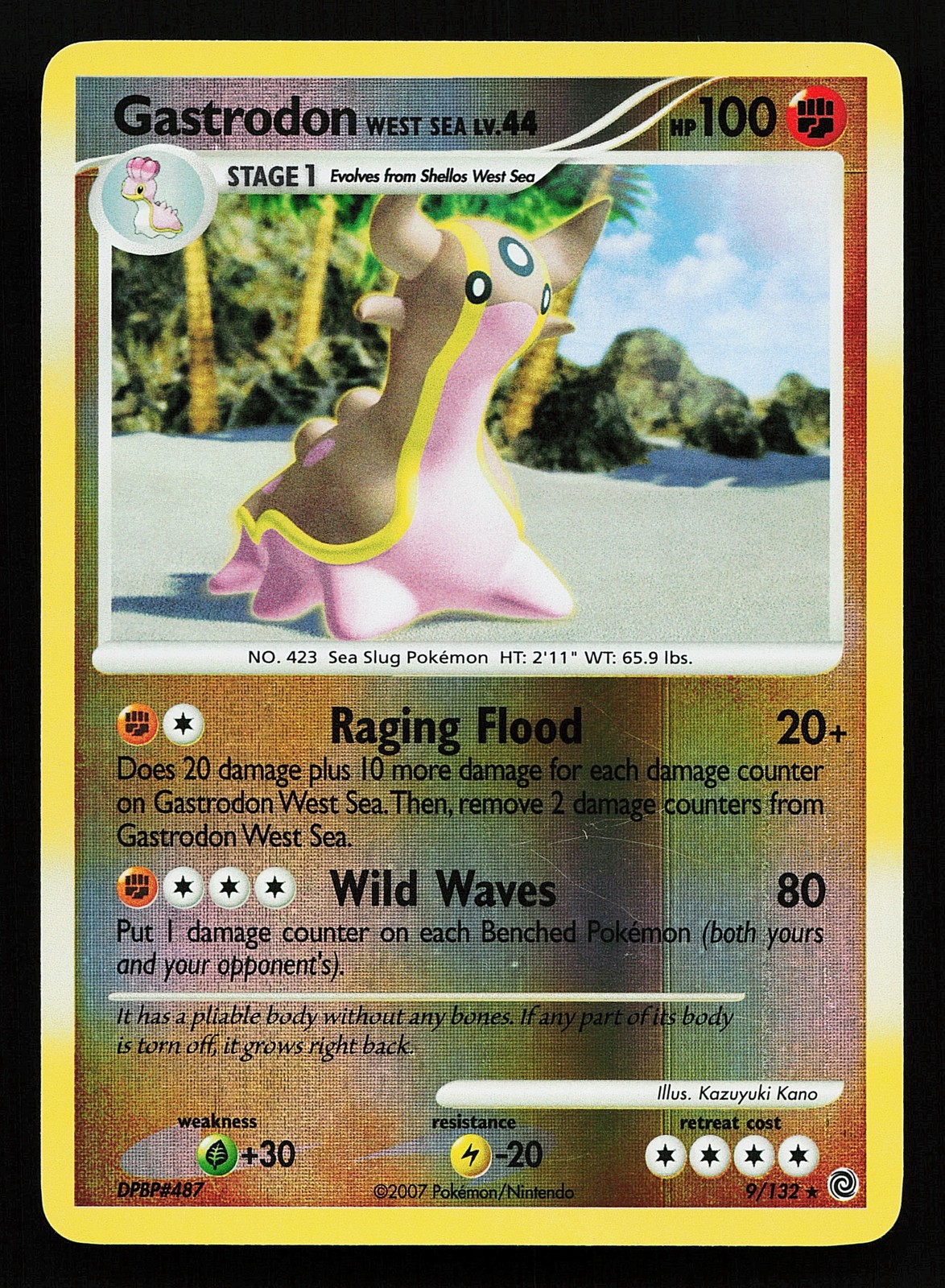 Gastrodon West Sea 9/132 Reverse Holo Rare Secret Wonders Pokémon Card