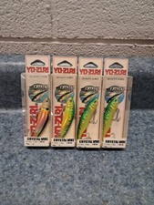 4 Vintage Yo Zuri Crystal Vibe Lipless Crankb...