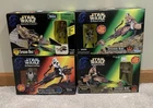 Lot of 4 Kenner Star Wars Speeder Bikes Luke, Leia, Rebel, Scout Trooper NIB