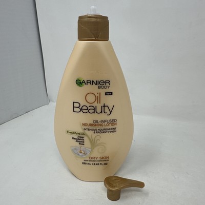 Garnier Body Oil Beauty Lotion Argan Macadamia Almond Rose 8.45oz Discontinued