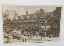 Old Houses Holborn London Postcard Photo 1910s Street Scene Architecture Omnibus