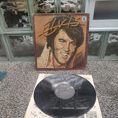 Elvis Presley Welcome to My World 1977 Vinyl LP Record Album in shrink vintage
