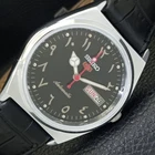 AUTOMATIC VINTAGE REFURBISHED SEIKO 5 6309A JAPAN MENS BLACK WATCH a441294-1