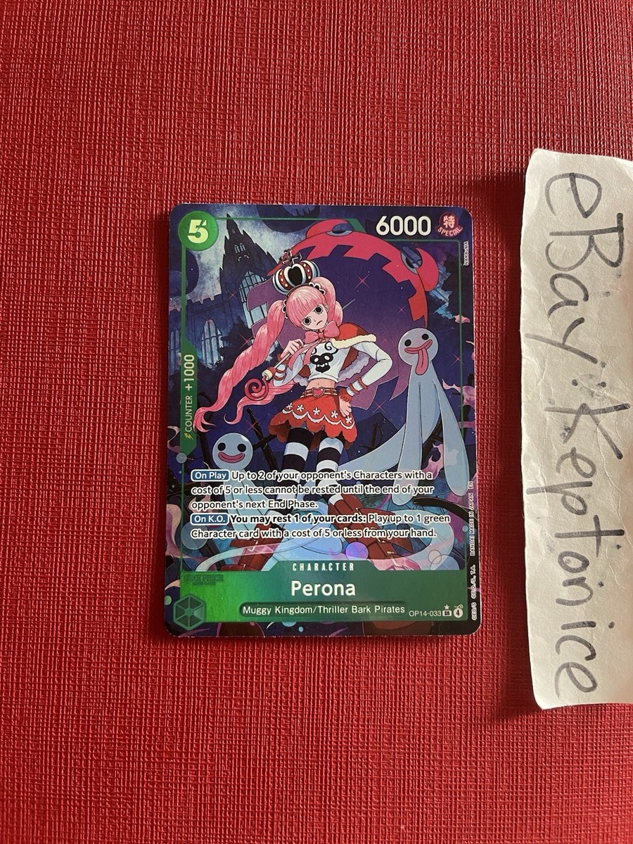 One Piece TCG ENGLISH Perona OP14-033 Alt Art The Azure Sea's