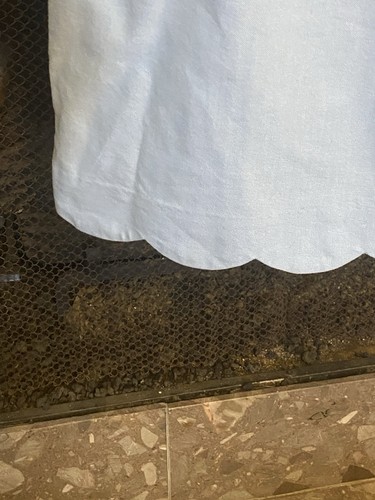 Vineyard Vines babyblaues Etuikleid mit gewellten Ärmeln & Saum gefüttert Baumwolle - Bild 4 von 8