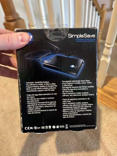 HP SimpleSave 320GB Portable Hard Drive-New SEALED In Box - Photo 6/10