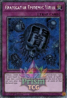 1st ed Eradicator Epidemic Virus Platinum SR RA03-DE183 Yugioh