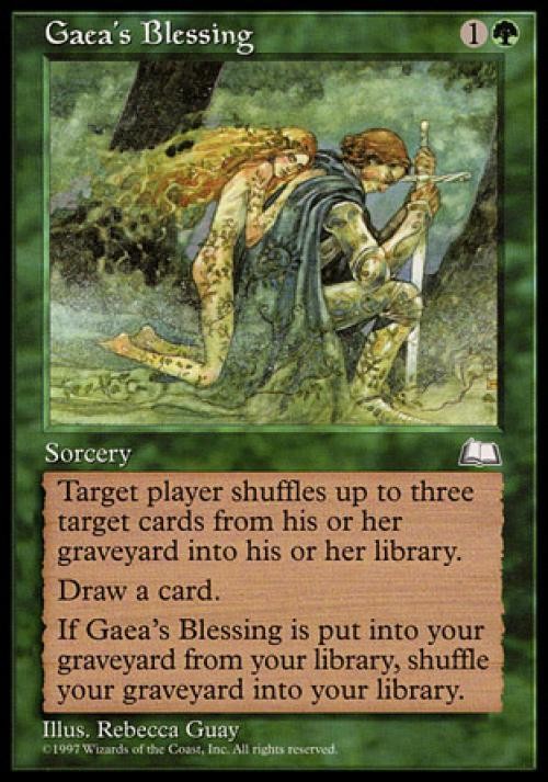 Gaea's Blessing - Medium Play MTG Weatherlight
