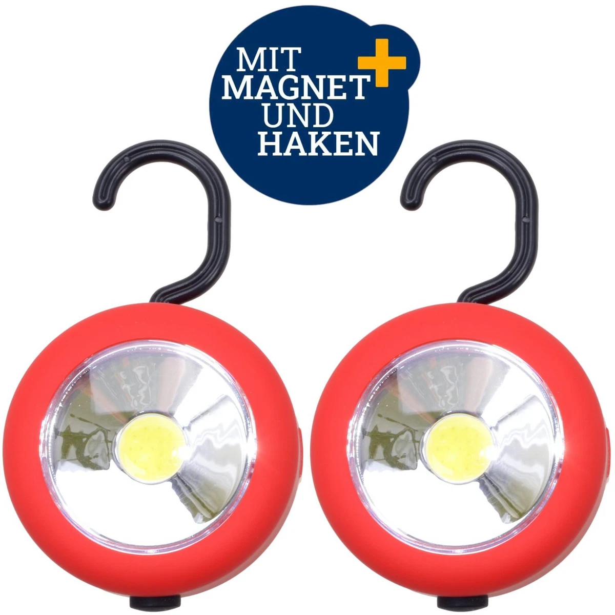 2x Set Luz LED Filmer Con Ganchos Magnéticos Linterna de Trabajo Taller