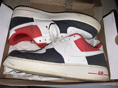 Nike Air Force 1 '07 LX 'USA Denim' Red White Blue USA DJ5174-100 Men Size 11