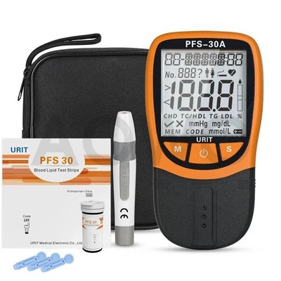 URIT Home Cholesterol Test Kit 5-in-1 Lipid Triglycerides Monitor