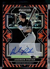 2022 PRIZM DRAFT TIGER STRIPE /25 AUTO ANDREW PINTAR DIAMONDBACKS