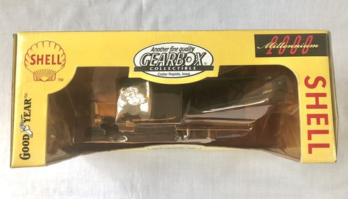 Vtg Gearbox Shell Goodyear 1918 Ford Tow Truck Coin Bank Die Cast Millennium - Picture 7 of 11