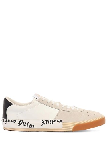 Palm Angels White And Black Low Top 