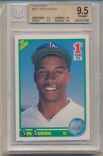 1990 Score Tom Goodwin (Rookie Card) (#668) BGS9.5 BGS. rookie card picture