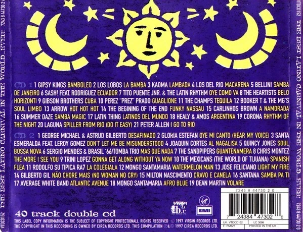 The Best Latino Carnival In The World...Ever 2-CD Gipsy Kings/Los Lobos/Champs+ - Image 2 of 4