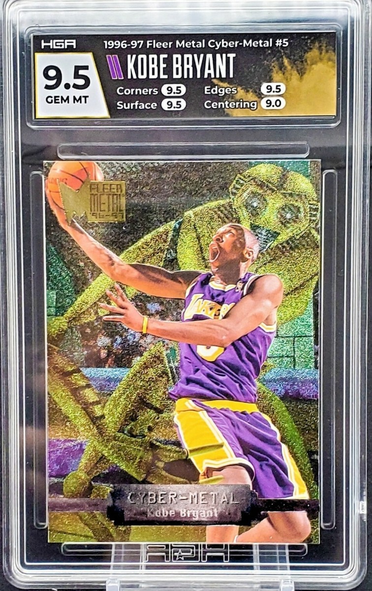 96-97 Fleer Metal - Kobe Bryant Cyber Metal #5 - HGA 9.5 MINT! | eBay