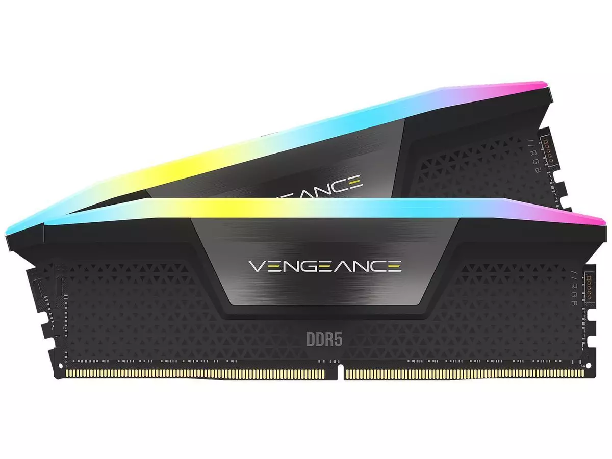 CORSAIR Vengeance RGB 32GB (2 x 16GB) 288-Pin PC RAM DDR5 6000