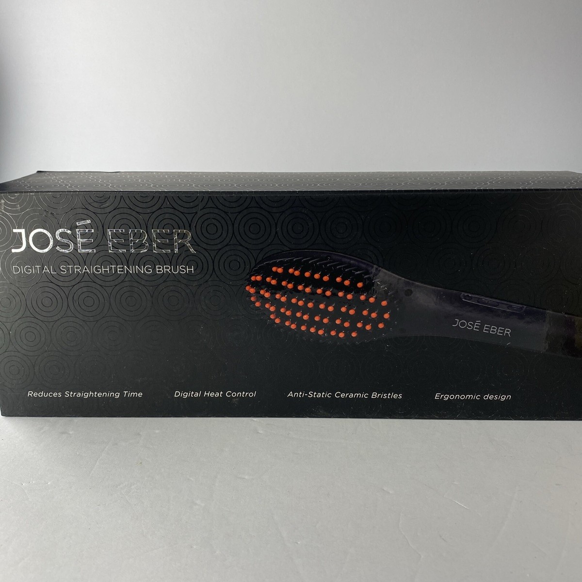Jose Eber straighting brush Wet To Dry Flat Iron Brush Jose Bieber Hair Straightener  main image 3