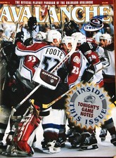 1996 Stanley Cup Playoff Round 1 Program Colorado Avalanche
