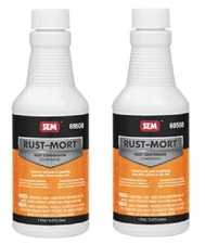 SEM 69508 Rust Mort - Rust Preventive Coating Black (2 Pack)